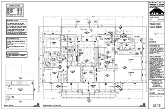 Custom Home Plans: Dimensioned Floor Plan, Florida Architect industrial door opener wiring diagram 